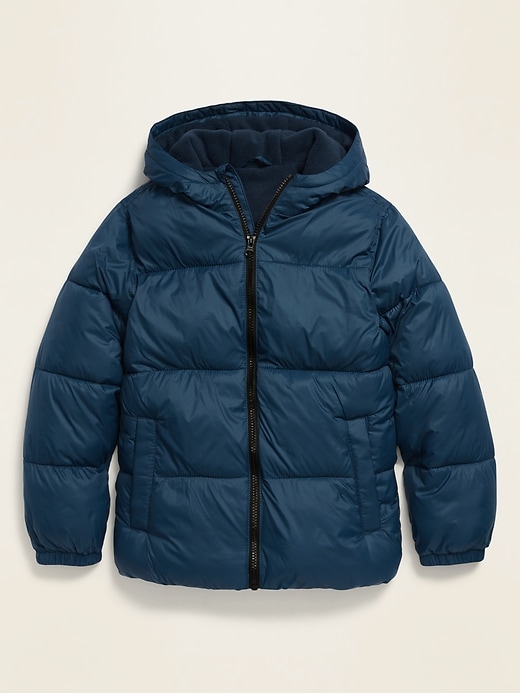 View large product image 1 of 1. Gender-Neutral Frost-Free Hooded Puffer Jacket For Kids