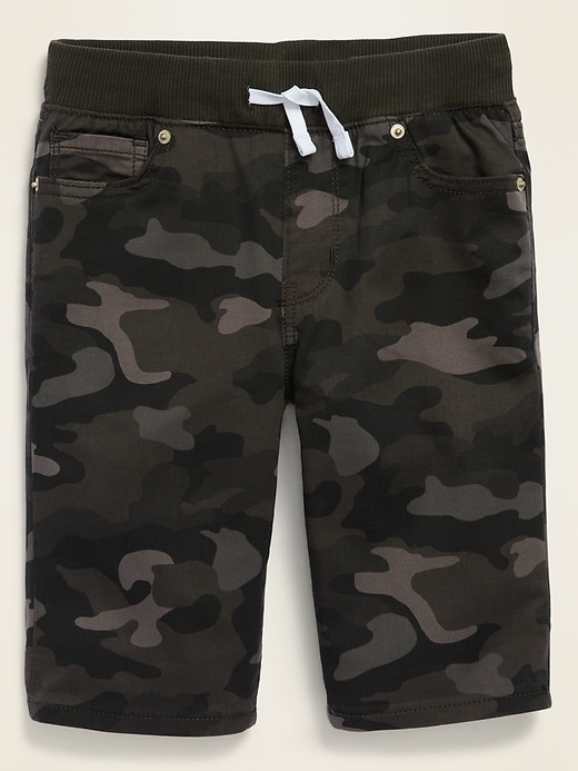 View large product image 1 of 1. Karate Built-In Tough Rib-Waist Twill Shorts For Boys