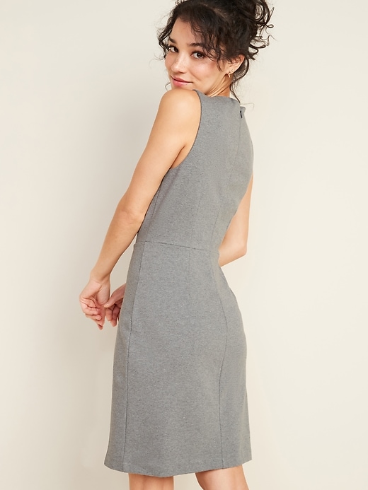 Sleeveless Ponte Knit Sheath Dress For Women Old Navy