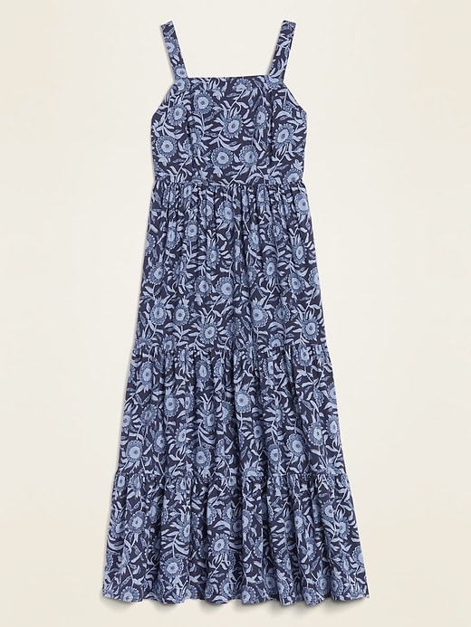 Floral-Print Tiered-Hem Cami Maxi Dress | Old Navy