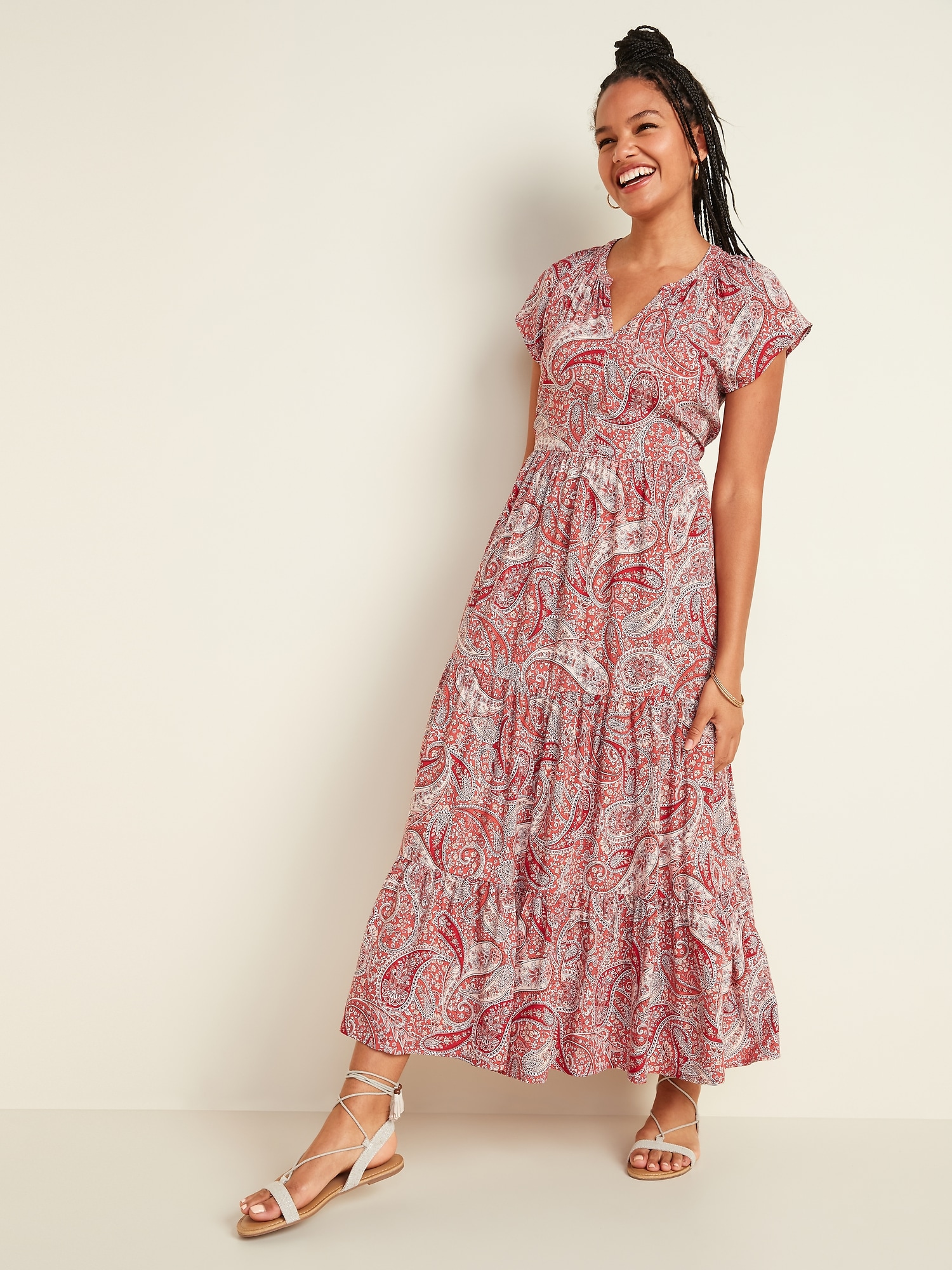 old navy tiered maxi dress