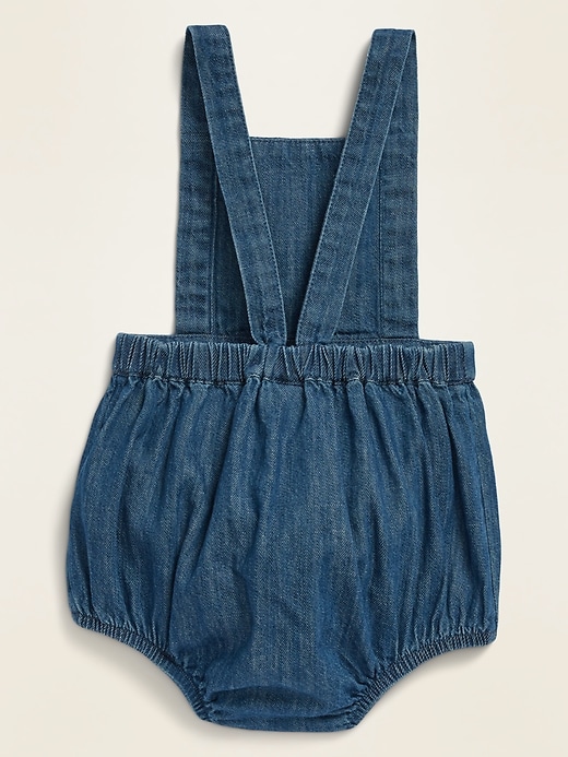 View large product image 2 of 2. Sleeveless Chambray Bubble One-Piece for Baby