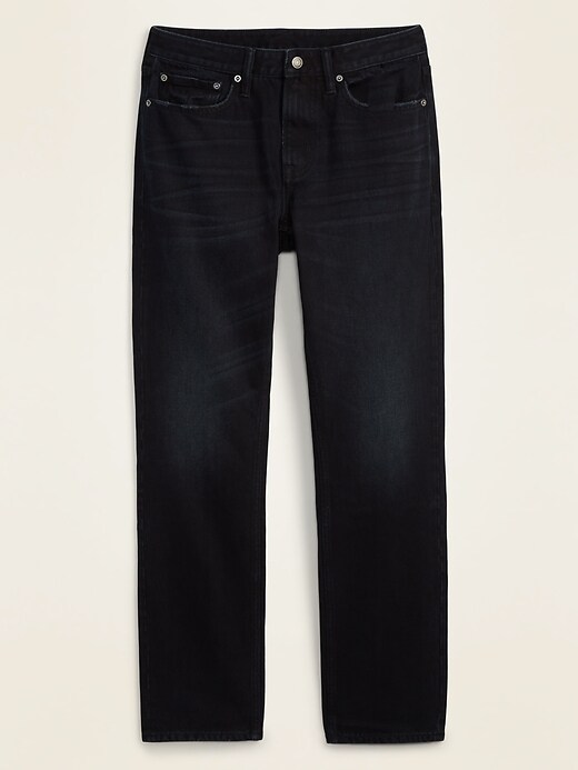 Old Navy Slim Rigid Non-Stretch Dark-Wash Jeans for Men blue. 1