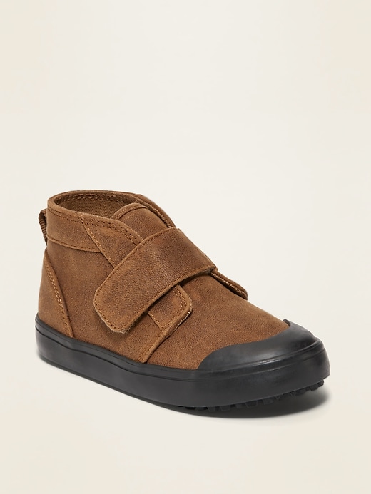 View large product image 1 of 4. Unisex Faux-Suede Mid-Top Chukka Sneakers for Toddler