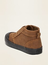 View large product image 3 of 4. Unisex Faux-Suede Mid-Top Chukka Sneakers for Toddler