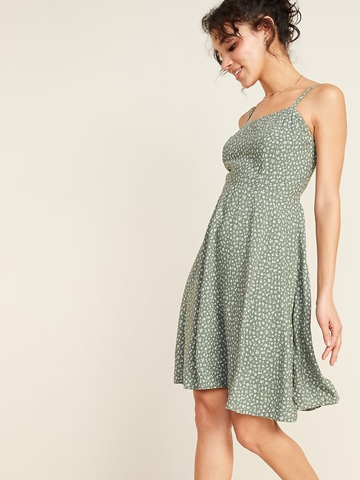 slim fit dress slacks Atone Cotton Flare Cami Dress main image 0