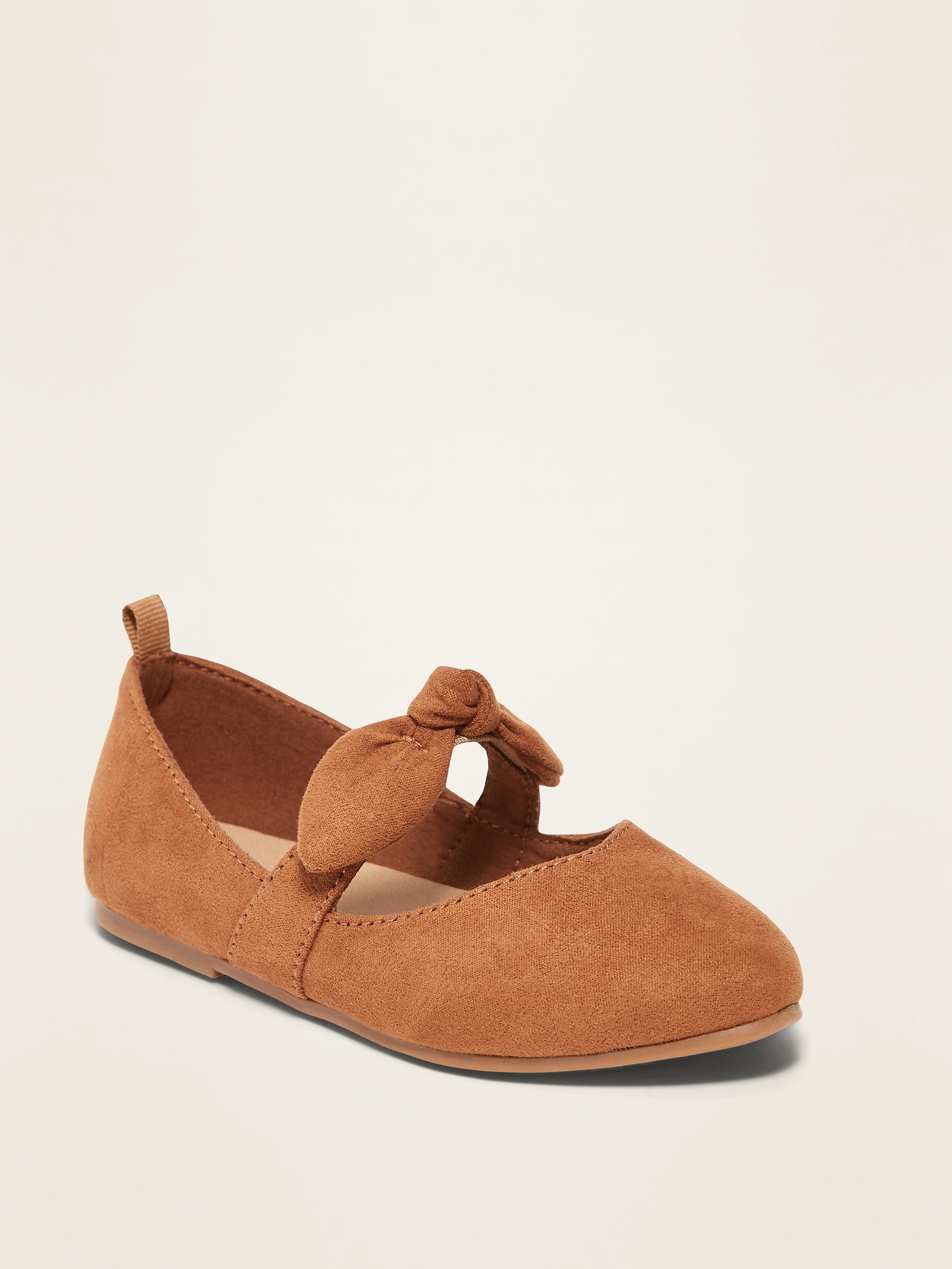 FauxSuede PointyToed BowTie Flats for Toddler Girls Old Navy