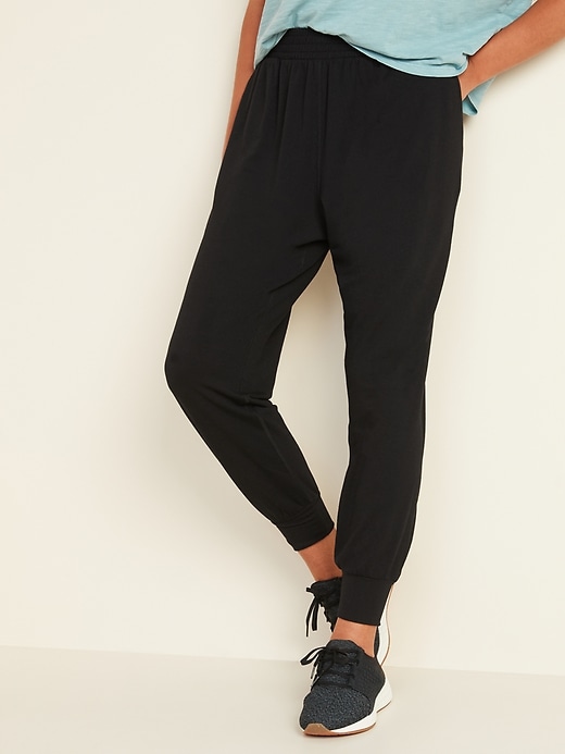 View large product image 1 of 3. High-Waisted Lightweight Jogger Pants