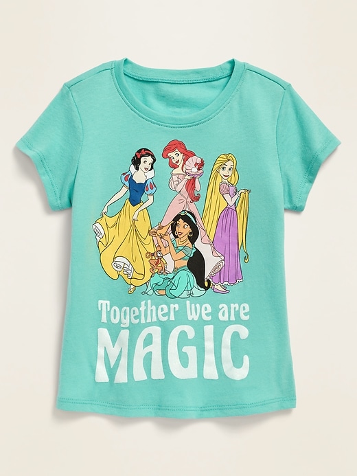 View large product image 1 of 1. Disney&#169 Princess "Together We Are Magic" Tee for Toddler Girls
