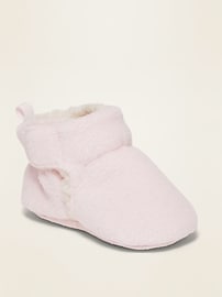 fleece lined baby booties