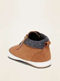 View large product image 3 of 4. Unisex Faux-Suede High-Tops for Baby