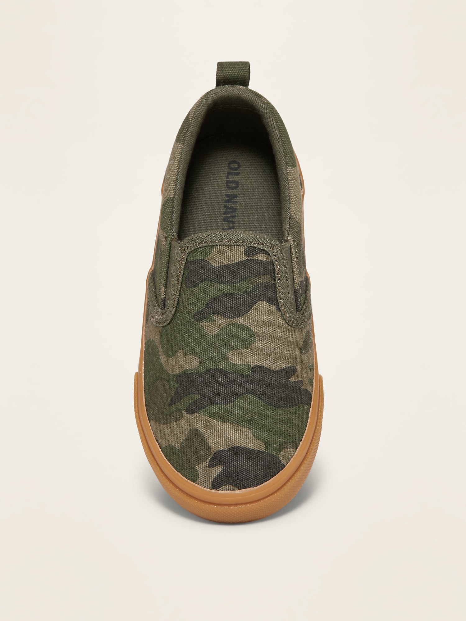 Camo-Print Canvas Slip-Ons for Toddler 