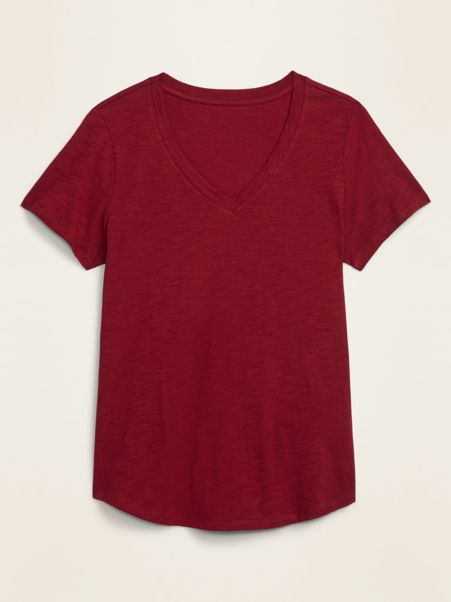 EveryWear Slub-Knit V-Neck Tee for Women | Old Navy