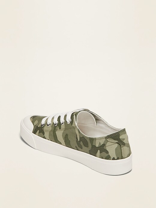 Image number 3 showing, Twill Platform Sneakers