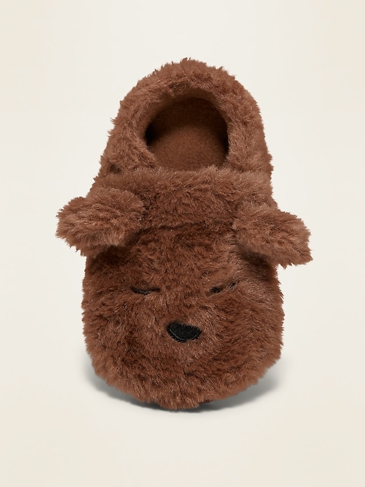 View large product image 2 of 4. Unisex Critter Slippers for Toddler & Baby
