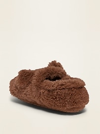 View large product image 3 of 4. Unisex Critter Slippers for Toddler & Baby