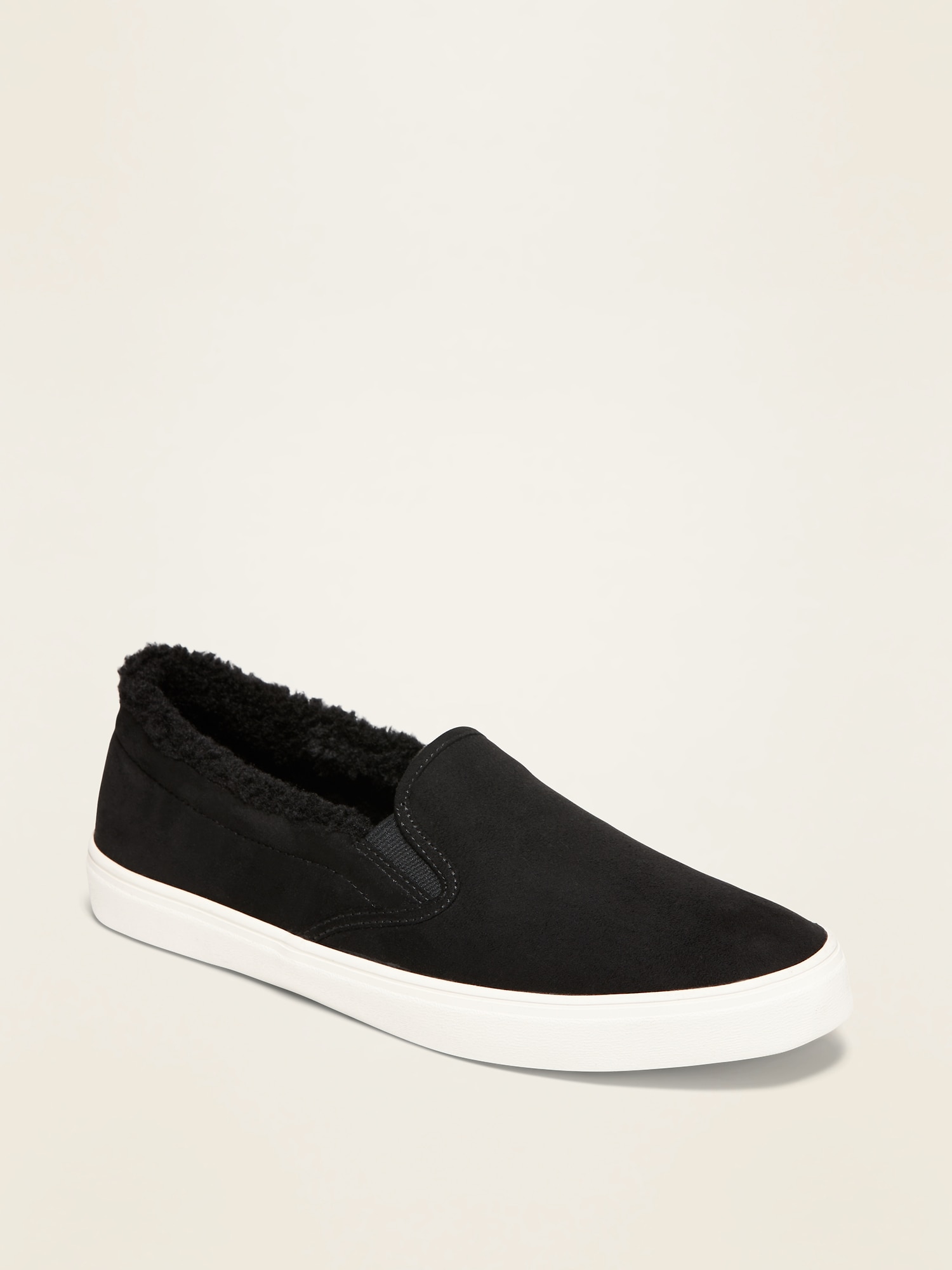 lined slip on shoes