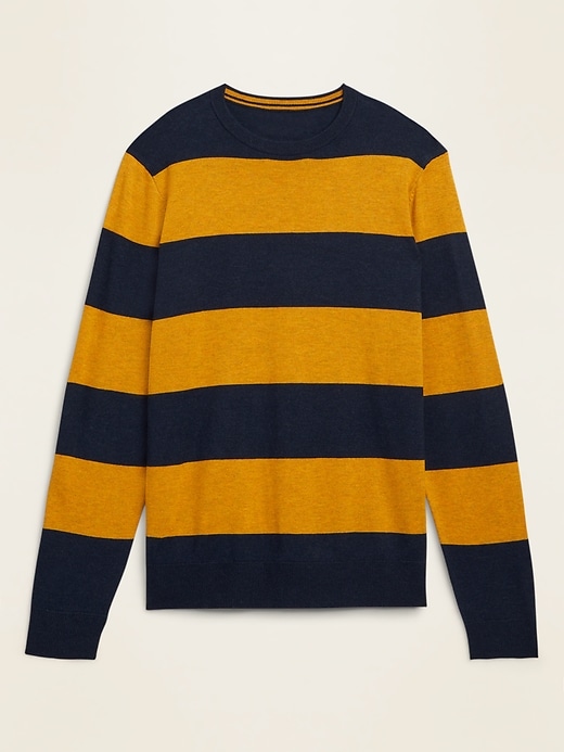 Old Navy Rugby-Stripe Crew-Neck Sweater for Men. 1