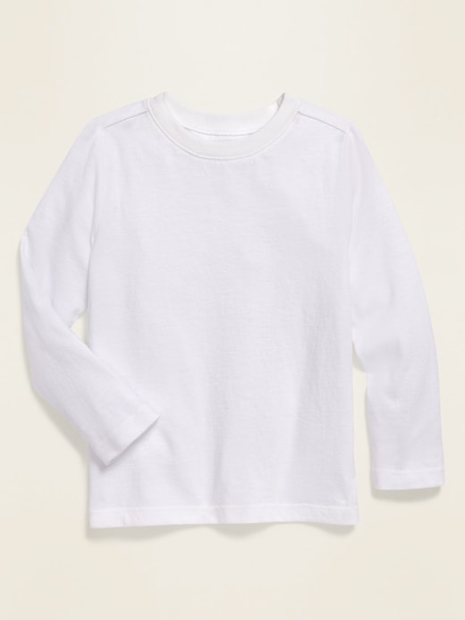 View large product image 1 of 1. Long-Sleeve Crew-Neck Tee for Toddler Boys