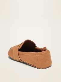 View large product image 3 of 4. Unisex Faux-Suede Loafers for Baby