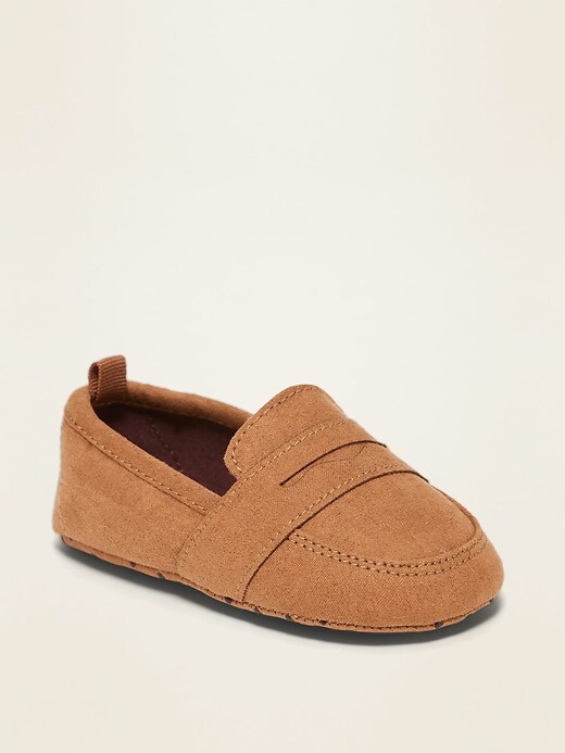 View large product image 1 of 4. Unisex Faux-Suede Loafers for Baby