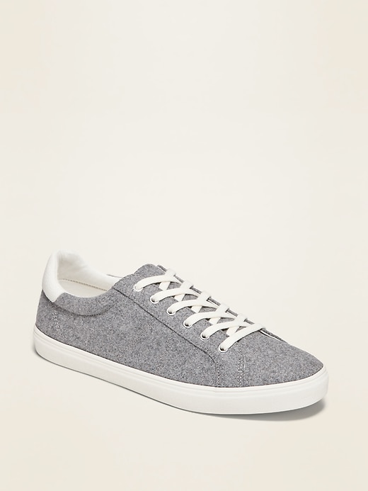 Old Navy Soft-Brushed Felt Court Sneakers for Women. 1