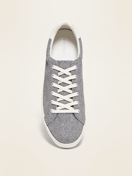 Image number 2 showing, Soft-Brushed Felt Court Sneakers
