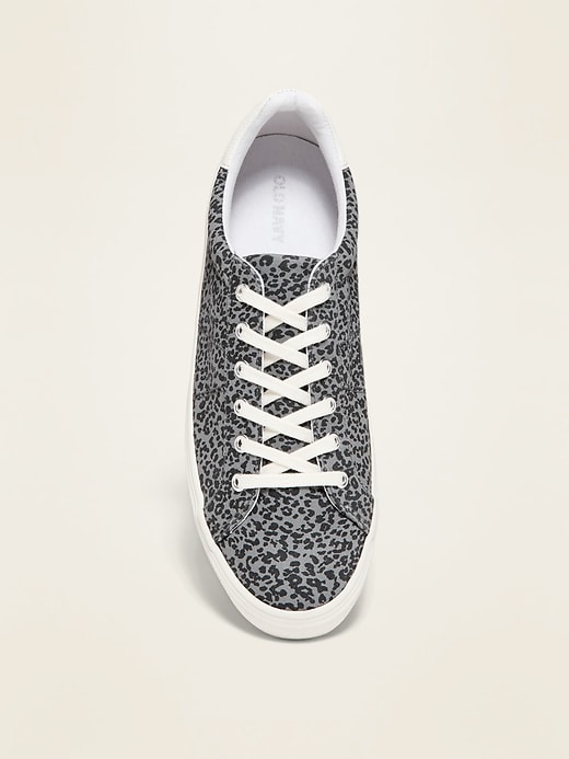 Image number 2 showing, Leopard-Print Court Sneakers