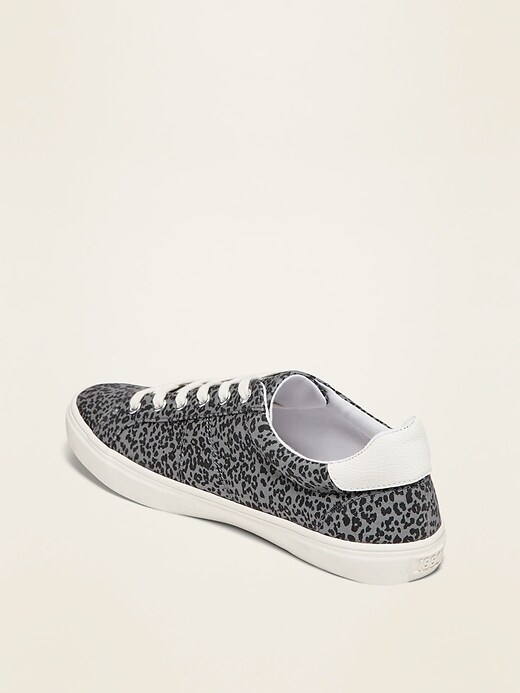 Image number 3 showing, Leopard-Print Court Sneakers