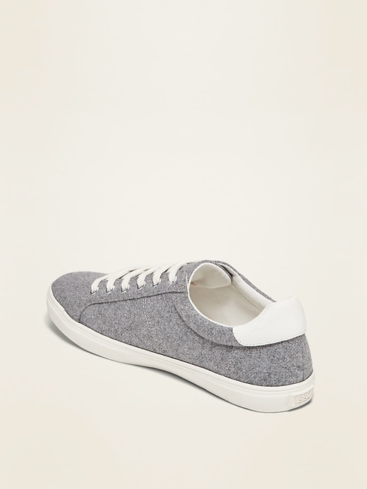 Image number 3 showing, Soft-Brushed Felt Court Sneakers