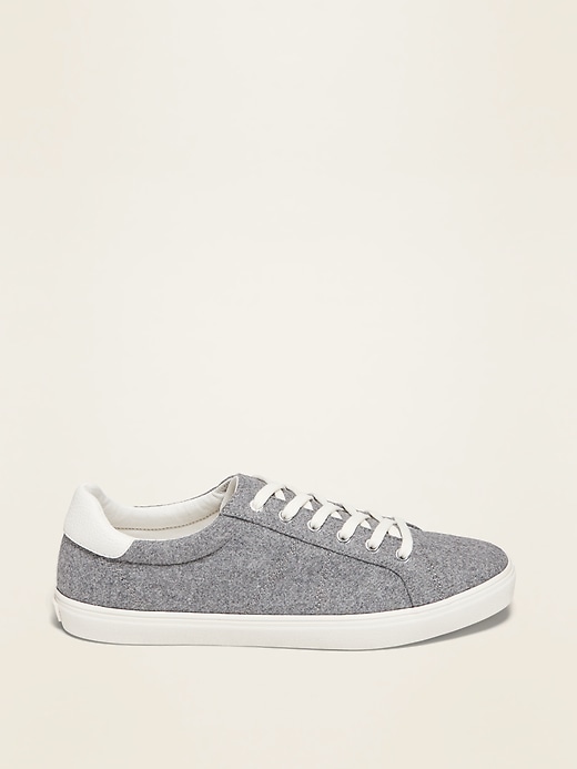 Image number 4 showing, Soft-Brushed Felt Court Sneakers