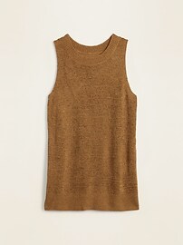 View large product image 3 of 3. Lightweight Sleeveless Sweater Tank Top for Women