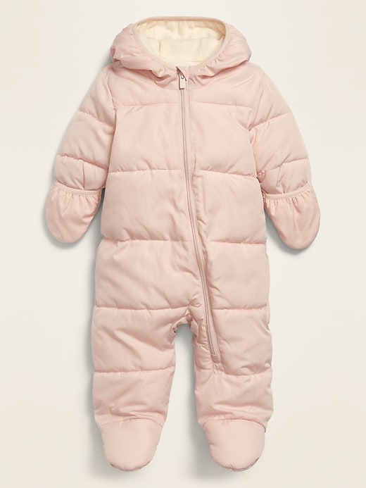 View large product image 1 of 1. Unisex Quilted Water-Resistant Snowsuit for Baby