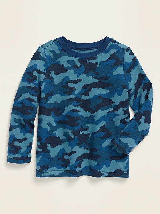 View large product image 1 of 1. Unisex Printed Long-Sleeve Tee for Toddler
