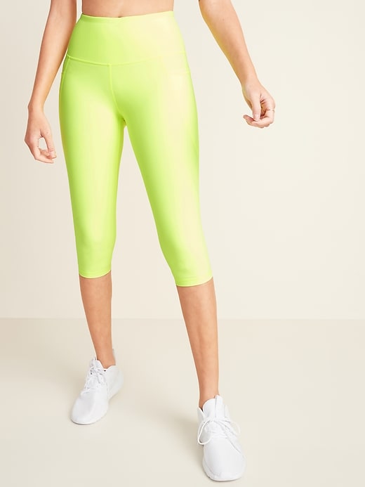 View large product image 1 of 2. High-Waisted Elevate Powersoft Side-Pocket Ultra-Crop Leggings