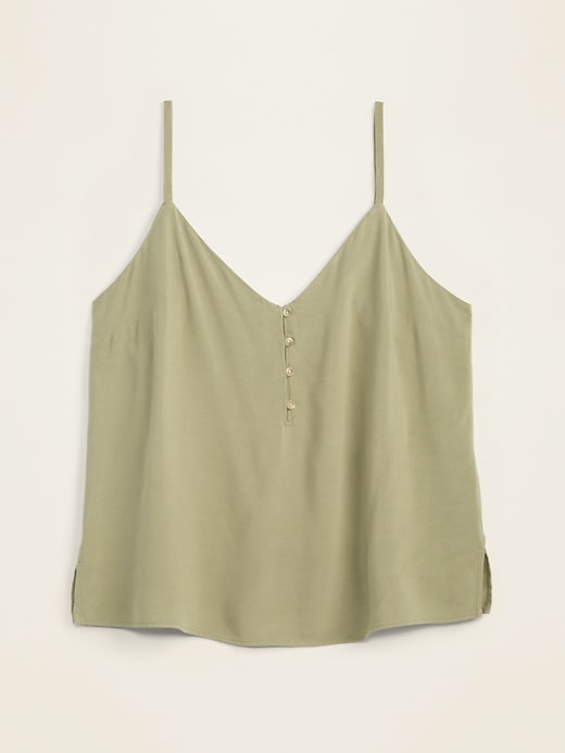 View large product image 1 of 1. V-Neck Button-Front Cami