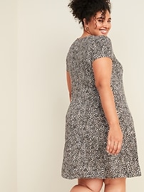 plus size jersey swing dress