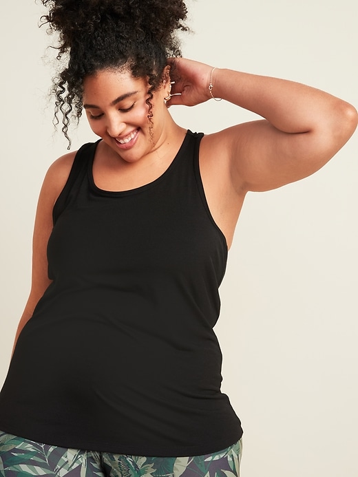 Image number 1 showing, UltraLite Racerback Plus-Size Tank Top