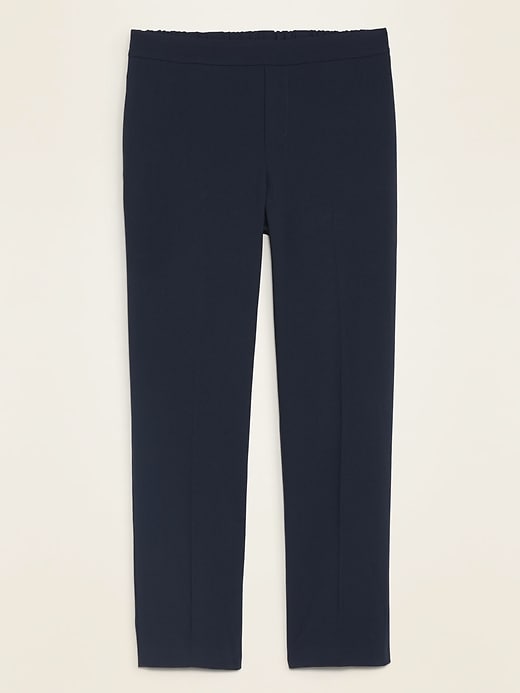 Image number 2 showing, Mid-Rise Straight Pull-On Ankle Pants