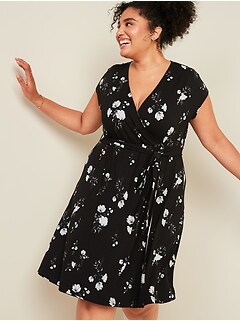 old navy floral wrap dress