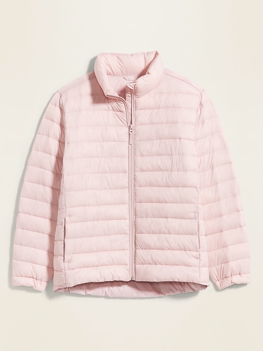 View large product image 2 of 2. Quilted Narrow Channel Plus-Size Puffer Jacket
