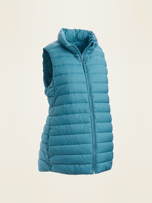View large product image 1 of 1. Maternity Narrow-Channel Puffer Vest