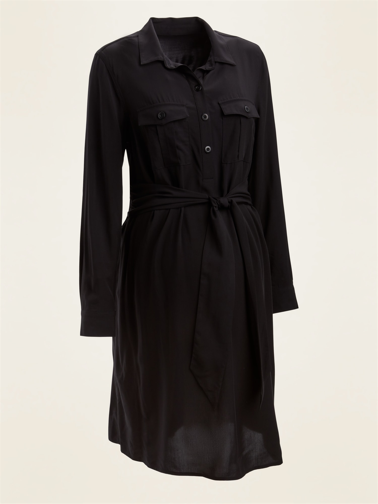 old navy black shirt dress