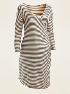 plus size maternity wrap dress