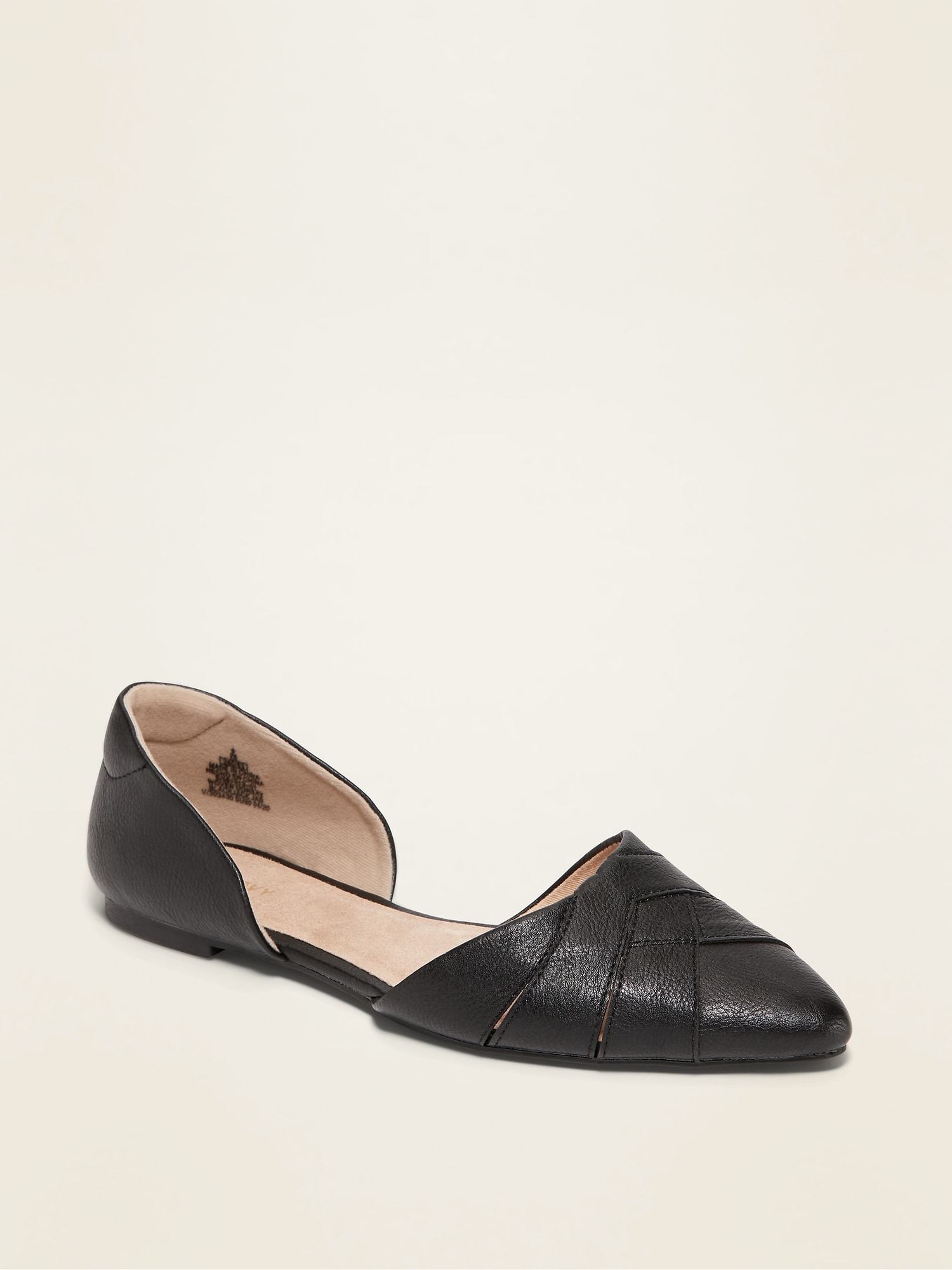navy leather flat shoes womens