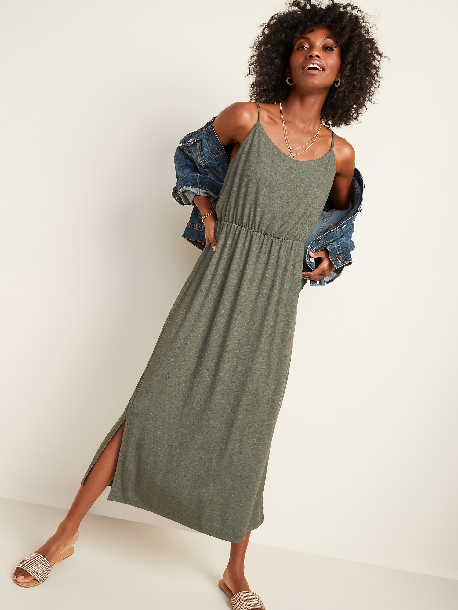 Old navy 2024 green maxi dress