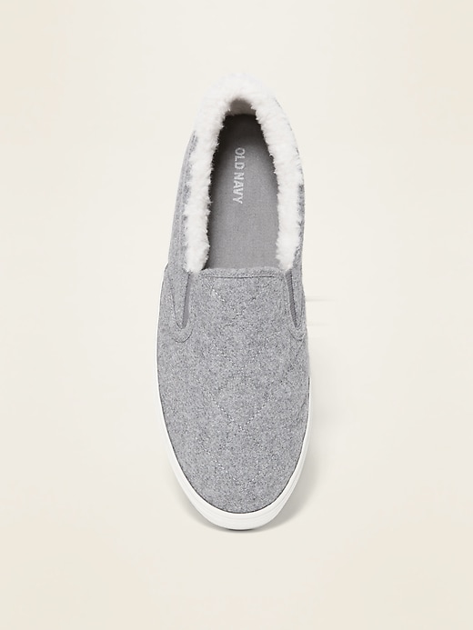 Image number 2 showing, Sherpa-Lined Slip-On Sneakers