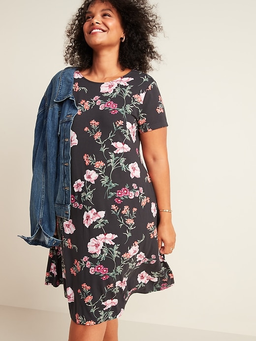 Plus-Size Jersey Swing Dress | Old Navy