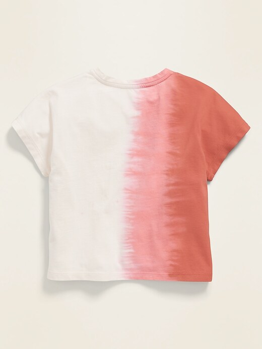 View large product image 2 of 2. POPSUGAR x Old Navy Dip-Dyed Cropped Tee