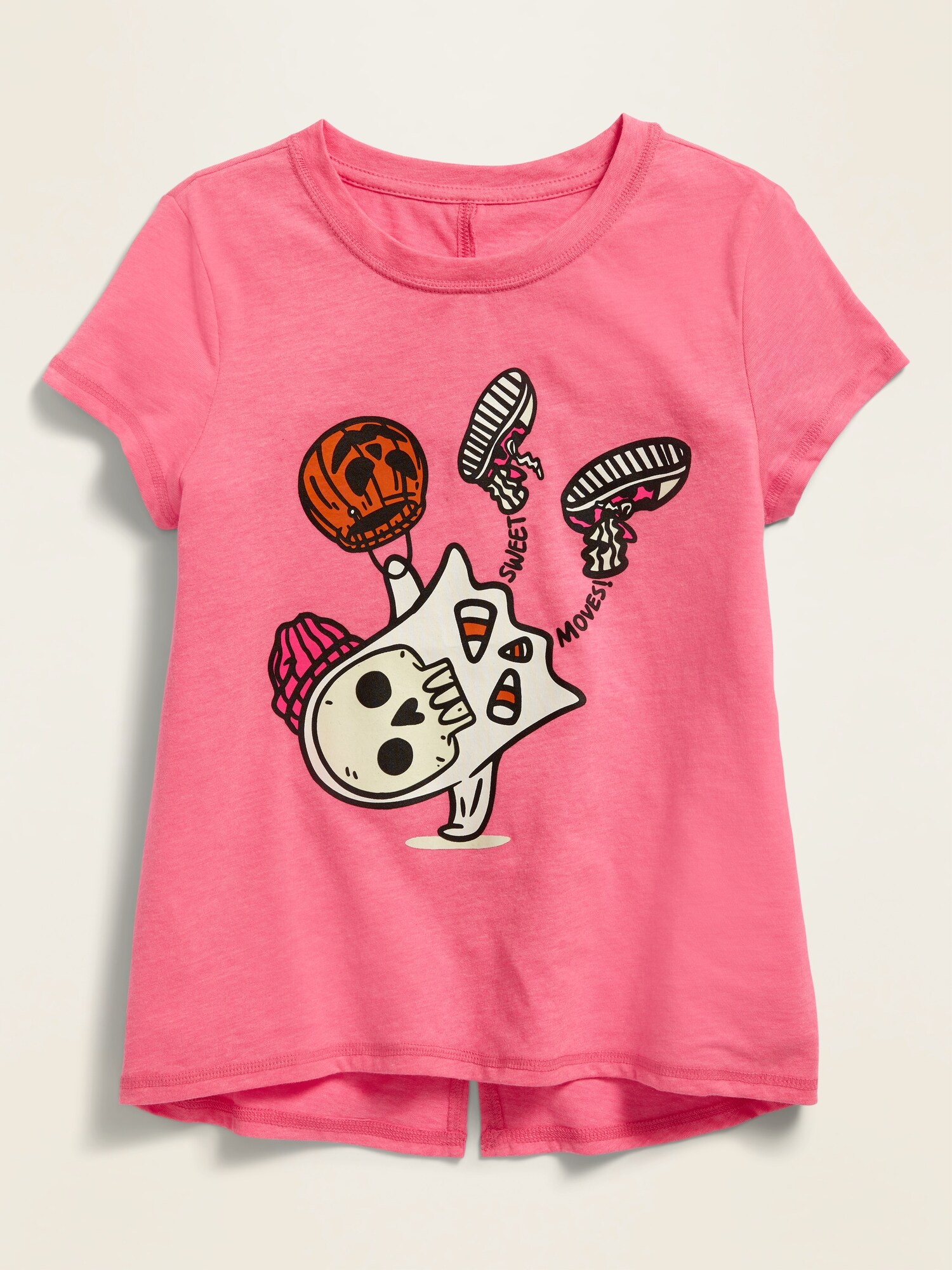 Halloween-Graphic Split-Back Tee for 